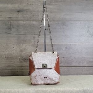 Womens Velez Brown Convertible Backpack Shoulder Bag Tote Purse